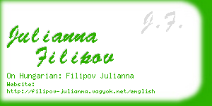 julianna filipov business card